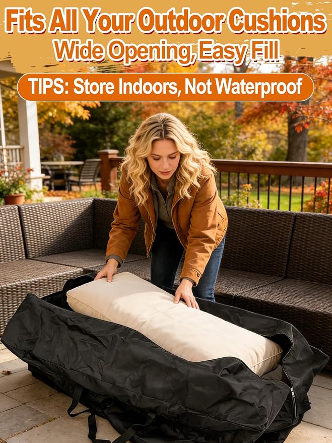 140 Gallon Extra Large Storage Bags | 600D Oxford Heavy-duty Outdoor Storage with 4 Carrying Handles, 56''x24''x24''