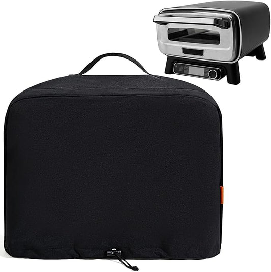 Waterproof Cover for Ninja Pizza Oven MO201, UV Resistant, Windproof Accessories for Ninja Artisan Outdoor Pizza Oven, Power Cord Storage Pocket, Adjustable Drawstrings and Elastic Bands (Cover Only)