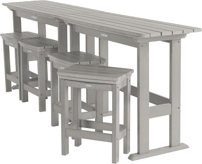 highwood Lehigh 6pc Counter Height Balcony Dining Set, Harbour Gray