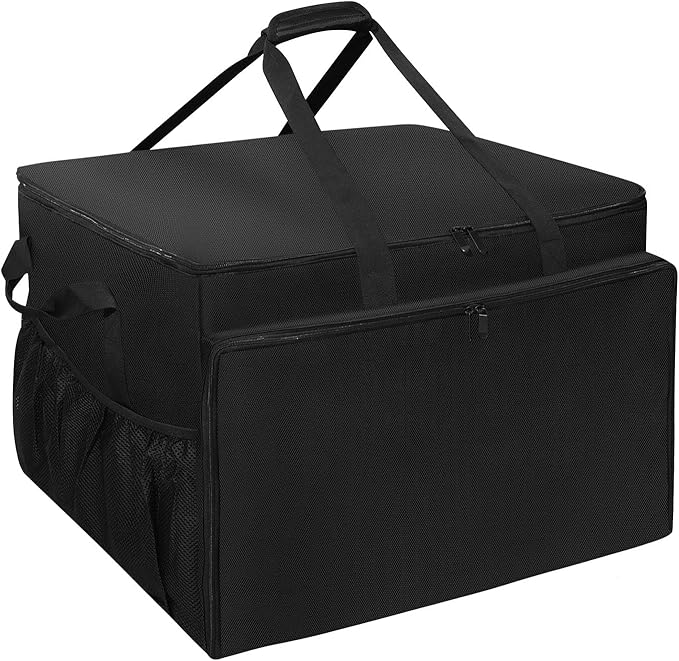 Grill Carry Bag Compatible with Ninja OG951 OG850 Woodfire Pro XL Outdoor Grill & Smoker, Heavy Duty Water Resistant Outdoor BBQ Grill Bag, with Multi-pockets and Padded Handle