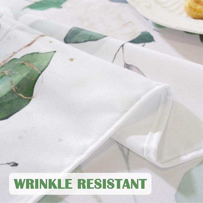 Honellaty Outdoor Tablecloth with Umbrella Hole and Zipper, 52 x 70 Inch | Easy-Install Rectangular Patio Table Cover, Spill-Resistant Washable Polyester for Outdoor Dining and Garden Parties