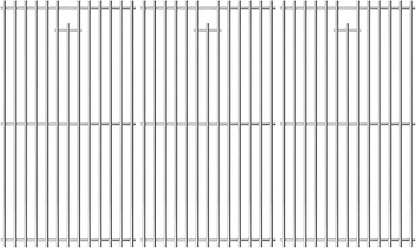 BBQ-PLUS 97888 Grill Grates Replacement Parts for Monument 24633 24367 41847NG 35633 35633R 35633G 35633B 13892 17842 D405 D425, Stainless Steel Cooking Grids for Monument 4-Burner Gas Grills, 3 Pack