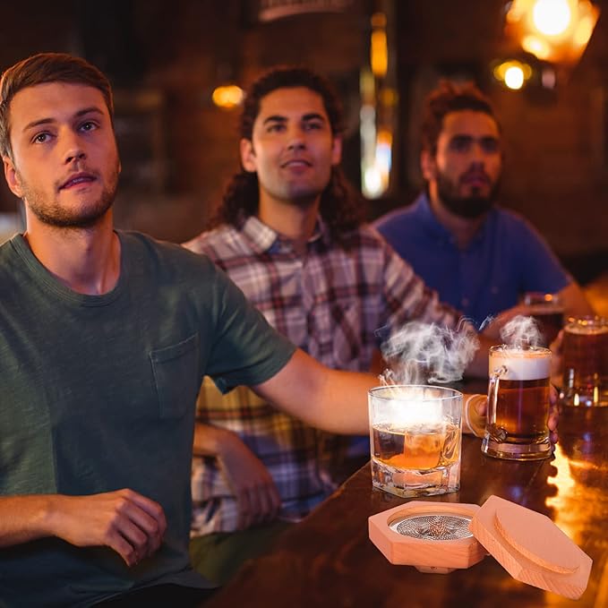 Bourbon Whiskey Gifts for Men Dad - Cocktail Smoker Kit with Torch, Birthday Anniversary Unique Gifts for Father Boyfriend Husband Grandpa, Smoked Bourbon Kit, Mens Gifts Ideas