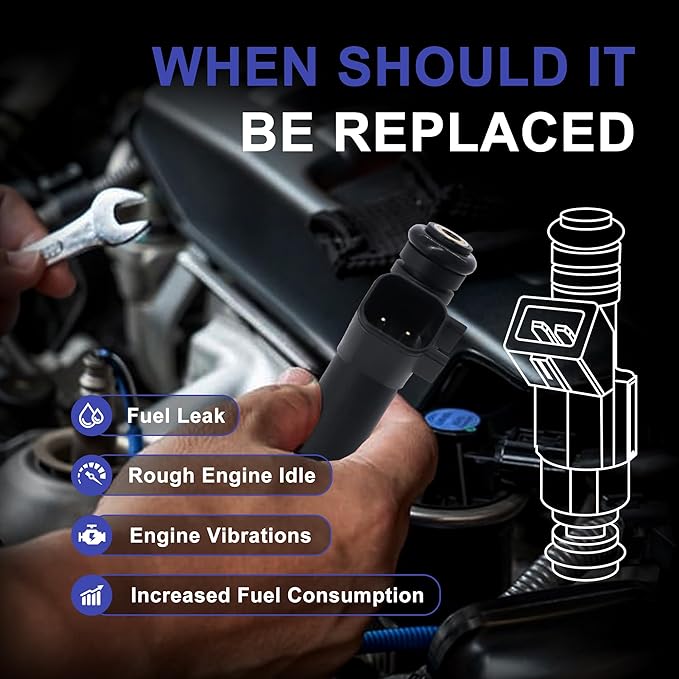 HiSport FJ463 Fuel Injector 1PC Compatible with Ford Ranger 2002-2008 V6 3.0L,Mazda B3000 2002-2007 V6 3.0L Replace 4L5Z9F593A FJ463 8001470N