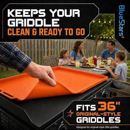 [Upgraded EasyGrip] 36" Silicone Griddle Cover Mat for Blackstone 36" Inch Grill | EasyGrip, Heavy-Duty Food-Grade Protection, Rust-Free, Blackstone Griddle Accessories, Fathers Gifts for Men