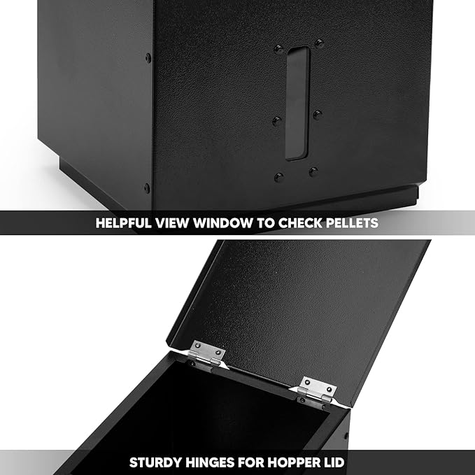 Stanbroil Pellet Grill Hopper Extension for Pit Boss 340 and 440 Series, Black