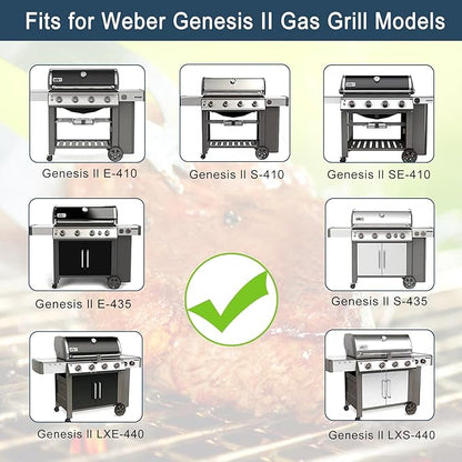 Heat Deflectors for Weber Genesis II E-410, S-410, LX E-440, S-440 (304 Stainless Steel, ES/410 * 4)