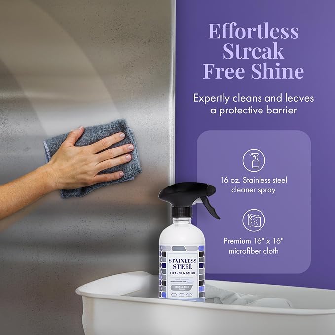 Therapy Stainless Steel Cleaner and Polish, Lavender Scent, Sink Cleaner (Pack of 3)