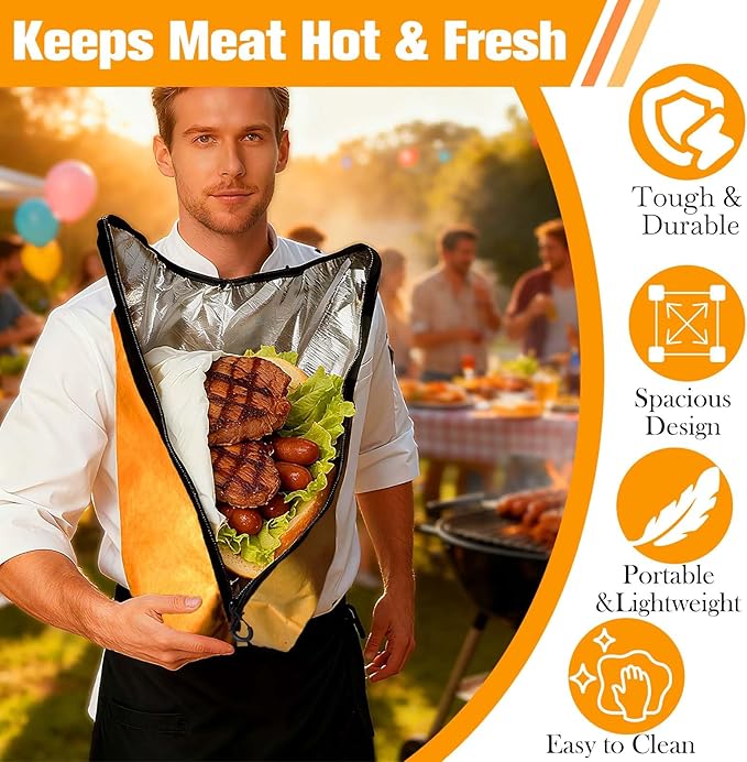 BBQ Blanket for Resting Meat - Insulated Smoked Meat Resting Bag for Brisket & Pork, Reusable BBQ Accessory, Great Gift for Men, Dad, Husband for Father’s Day, Birthday, Christmas