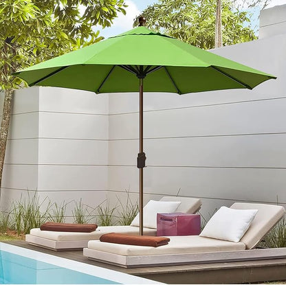 EliteShade USA 10-Year-Non-Fading 10Ft Market Patio Umbrella, UPF 50+ UV Protection Performance Sun Umbrella, Heavy Duty Commercial Grade Outdoor Table Umbrella with Crank & Tilt, Windproof Vented Top for Garden, Pool, Deck and Outdoor Playsets, Macaw ...