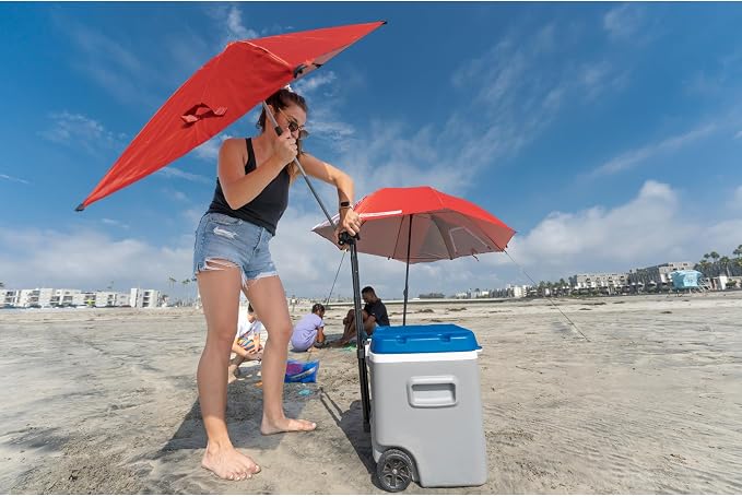 Sport-Brella Versa-Brella SPF 50+ Protection Adjustable Umbrella with Universal Clamp