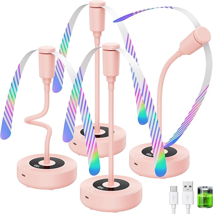 TriPole Fly Fans for Tables with Battery Display, Rechargeable, 20H Runtime | 2000mAh Rechargeable Food Fan, Quiet Operation, Flexible Neck for 360° Coverage Outdoor Fan for Picnic, Party, BBQ, Kitchen