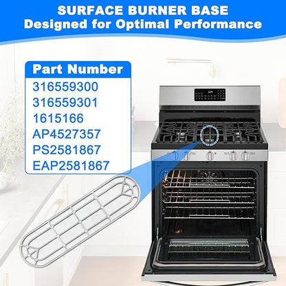 316559300 Surface Burner Compatible with Frigidaire FGF348KCN, BGGF3045RFA, etc, Part Number: 316559301,1615166, AP4527357, PS2581867, EAP2581867