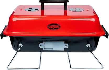 Kingsford Tabletop Charcoal Grill, Portable, Compact Grilling and BBQ, 17" Rectangular, 170 Sq In Cooking Surface