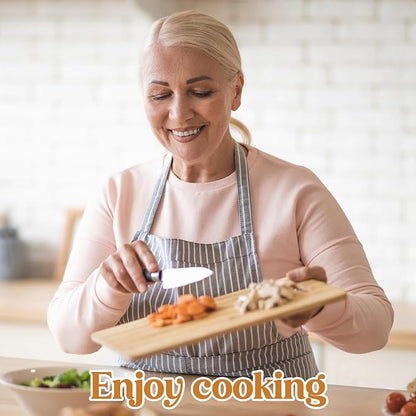 Retirement Gifts for Woman/Men 2026, Happy Retirement Bamboo Cutting Board Set for Colleagues, Coworker, Friend, Teacher, Boss, Parents, Family - Recipe for a Special Great Retirement.