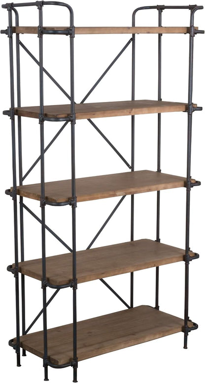 Christopher Knight Home SOHO Indoor-Outdoor Antique Finish -Outdoor Iron 5-Shelf Bookcase