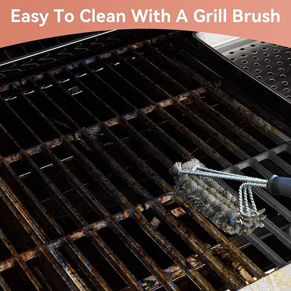 Spirit E310 7638 7639 Grill Grates for Weber Spirit E-310 300 Series E315 E320 E330 S310 S315 S320 S330 Gas Grill, 17.5" Cast Iron Cooking Grids, Replacement for Genesis Silver/Gold/Platinum B & C