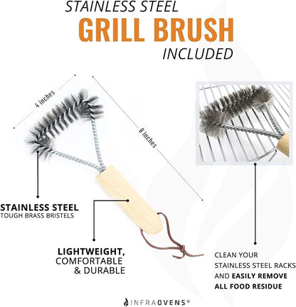 Air Fryer Accessories Compatible with Ninja Foodi Grill 5 in 1, Instant Pot, Gourmia, Chefman, Power Vortex, PowerXL Grill + More, Air Fryer Rack, Cheat Sheet Guides, Air Fryer Liners