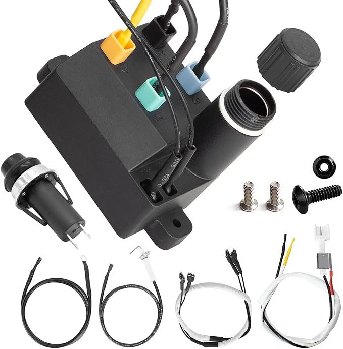 SafBbcue 7643 Grill Igniter Replacement Igniter Kit for Weber Spirit 220 and 320 Gas Grills - Compatible with Models Featuring Front-Mounted Control Panels