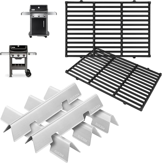 GS4 Spirit II Grill Parts for Weber Spirit II/I 300 SER E310 E320 GS4 Spirit 2 Grill Replacement Parts Accessories for Weber 7636 69797 67046 3400302 Flavorizer Bars&7638 7856 7860 Webber Grill Grates