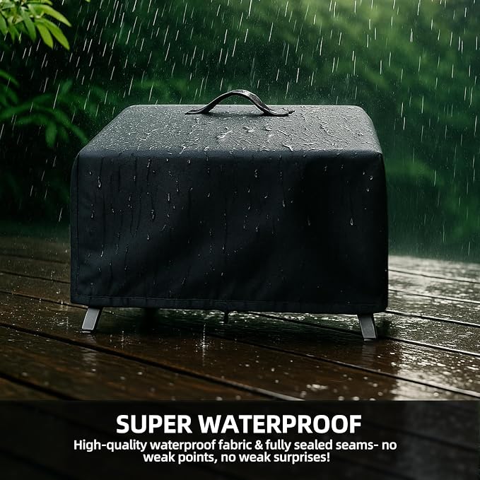 Portable Gas Grill Cover for NXR 3 Burner Grill, Waterproof, Cover Only | UV Resistant, Windproof Drawstring & Velcro Strap, BBQ Grilling Accessories for NXR/Onlyfire/Nexgrill Propane Grill