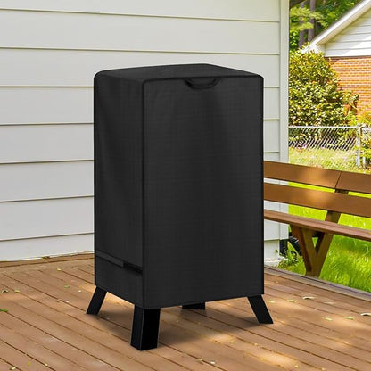 Unicook 30 Inch Electric Smoker Cover for Masterbuilt, Unique UV Resistant Waterproof Vinyl with Polyester Lining, Outdoor Digital Propane Vertical Smoker Cover, 19" W x 17" D x 33" H