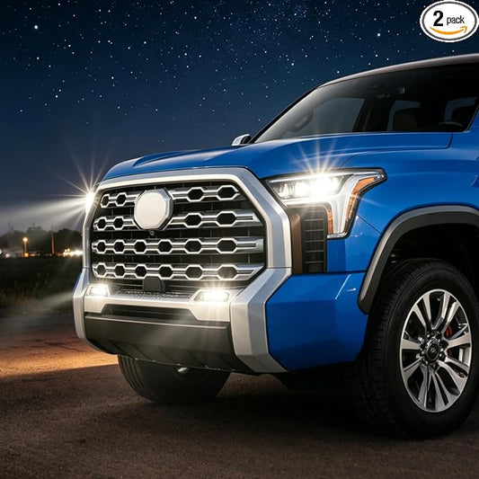 35W Upgrade Front Bumper Led Bar for Toyota Tundra 2022-2026 4Runner | 6th gen Fog Lights assembly Accessories White Brightness,daytime running turn signal light