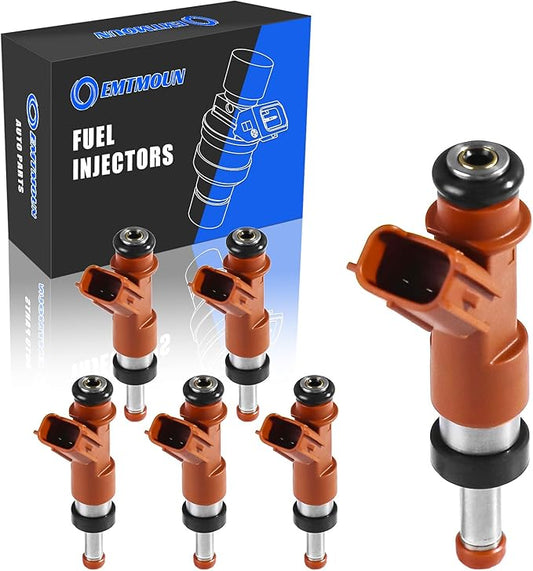 Set of 6 Fuel Injectors for Toyota Avalon Camry Highlander RAV4 Sienna Venza Lexus ES350 RX350 3.5L V6 2005-2015 – Replacement FJ763 23250-31050