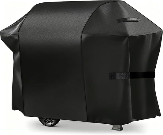 Grill Cover, 58-inch Heavy Duty Oxford Outside Waterproof Grill Covers, Dust-Proof Windproof UV Resistant BBQ Gas Cover Fit Most Brands Char Broil, Weber, Brinkmann, Holland