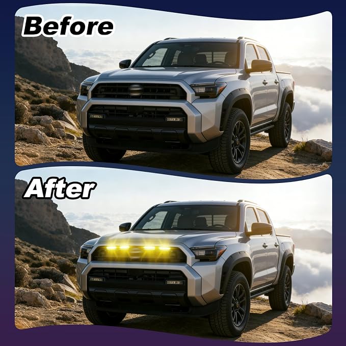 RGB Front Grills Led Lights for 2025 2026 Toyota 4Runner SR5 | 6th gen Grill Grille Light Accessoris (For SR5 only )
