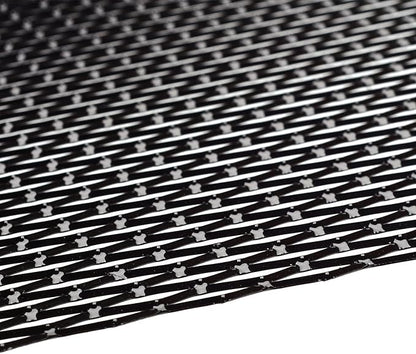 AggAuto Universal 40"x13" Car Grill Mesh 8x16mm Rhombic Hole Black | Aluminum Alloy Automotive Grille Insert Bumper, One of the Most Multifunctional Shape Grids 100x33cm