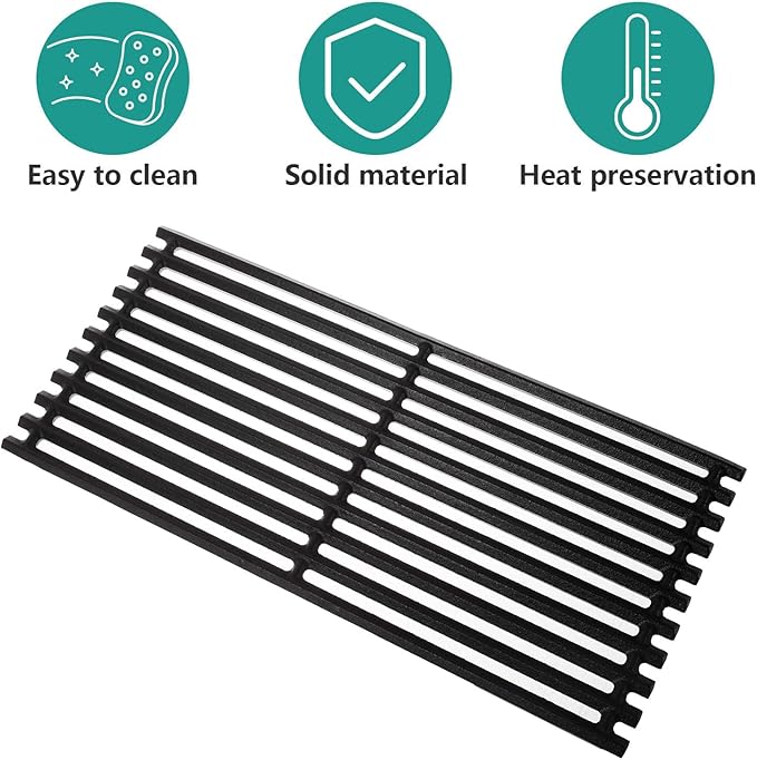 Cast Iron Grill Grates and Stainless Steel Emitter Plates for Charbroil Commercial Infrared 3 Burner 463242516 463242515 466242515 466242615 463243016 463367516 463367016 466242516 463342620