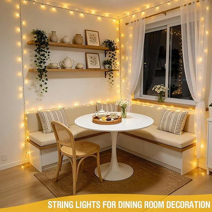 JMEXSUSS 250 LED Warm White Christmas Lights Outdoor Waterproof - 91.5ft Twinkle String Lights Indoor Plug in with 8 Modes for Bedroom Wedding Party Tree Garden Patio Decorations