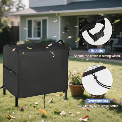 Stove Cover for VIVOHOME 3 Burner Propane Gas Stove-35x18x29in | 35inch Outdoor Stove Covers Waterproof for Rovsun 3 Burners 3-Burner Stove,Grill Cover for Bestfire Camping Stoves