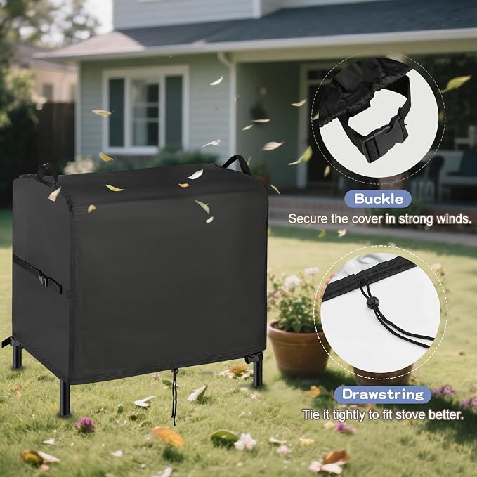 Stove Cover for VIVOHOME 2-Burner Propane Gas Stove-31x18x34in | 31inch Outdoor Stove Covers Waterproof Heavy Duty for 2 Burners Camping Stoves,Grill Cover
