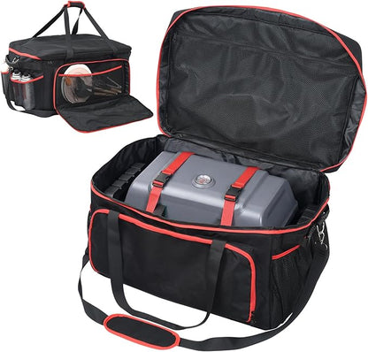OTraki Grill Carry Case Compatible with Char-Broil Grill2Go X200, Portable Grill Storage Carry Bag, Cover Bag with Multi Storage Pockets for Outdoor Grill Tools & Accessories (Bag Only)