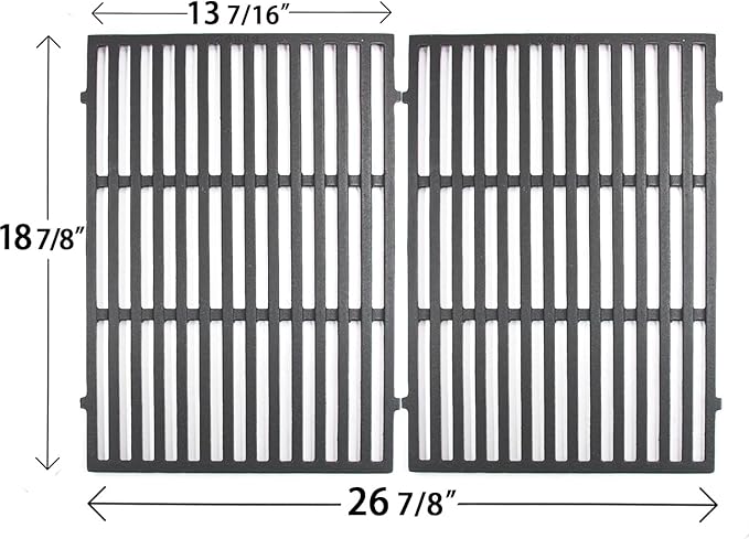 Hongso Grill Replacement Parts for Weber Genesis II 300 / LX 300 Series ii E310 S310 E315 S315 E335 S335 E330, Grill Grates 66802 66095, Flavorizer Bars 90235 66795 66032, Heat Deflectors 66040 66685
