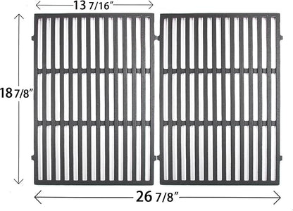 Hongso Grill Replacement Parts for Weber Genesis II 300 / LX 300 Series ii E310 S310 E315 S315 E335 S335 E330, Grill Grates 66802 66095, Flavorizer Bars 90235 66795 66032, Heat Deflectors 66040 66685