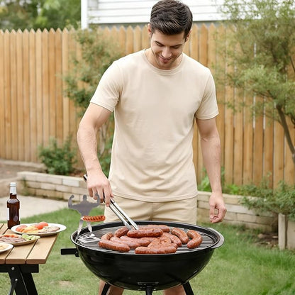 2 PCS Funny BBQ Stand Muscle Man Hot Dog Holder | Reusable Stainless Steel Hotdog and Sausage Stand | Portable Hot Dog Roaster | Barbecue Grill Accessories | Funny Birthday Gifts for Men