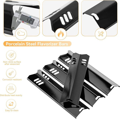 GR2215120-OG-00 Grill Replacement Parts for Outdoor Gourmet 4 Burner GR2215101-OG-00, FSOGBG1106 Gas Grill, 15" Heat Plates & Grill Burner for Dyna-Glo DGF493BNP, DGB494SPB, DGF510SBP and More Models