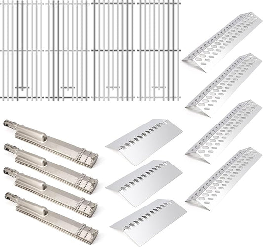 Grill Replacement Parts for Bull 47629 47628 26039 26038 87048 87049 BBQ Grill, 16517 Cooking Grate & 16521 16631 Flame Tamer 16670 16520 Heat Shield & 35717 16516 Grill Burner for Bull Grill