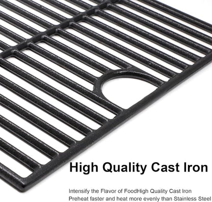 Criditpid Grill Replacement Parts for Charbroil 463241113 463449914 Gas Grill, Heat Plate Shields, Crossover Tubes, Igniters, Burner Tube & Cooking Grates for CharBroil Commercial 4-Burner Gas Grills