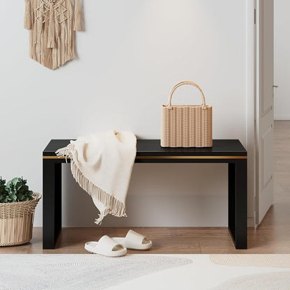 APRTAT Bamboo Dining Bench 35-Inch Indoor Wood Shoe Rack Bench for Entryway | Easy Assemble, Sturdy & Durable,Slatted Design,Versatile Everyday Seating,Living Room Hallway Bedroom Bathroom