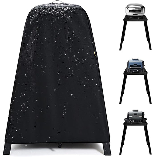 Waterproof Cover for Ninja Woodfire Outdoor Grill & Smoker and for Artisan Pizza Oven on Ninja XSKUNSTAND Stand, Outdoor Grill Accessories for Models OG300/700/800/900/OO100/MO200 Series (Cover Only)