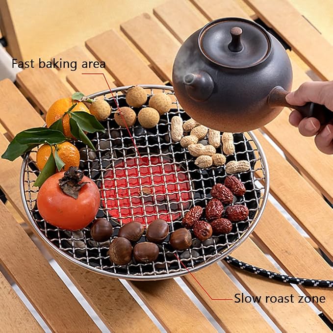 Electric Tea Cooker, Electric Ceramic Stove Roasting Tea Tea Maker, Portable Stove Burner for Cooking Camping,A