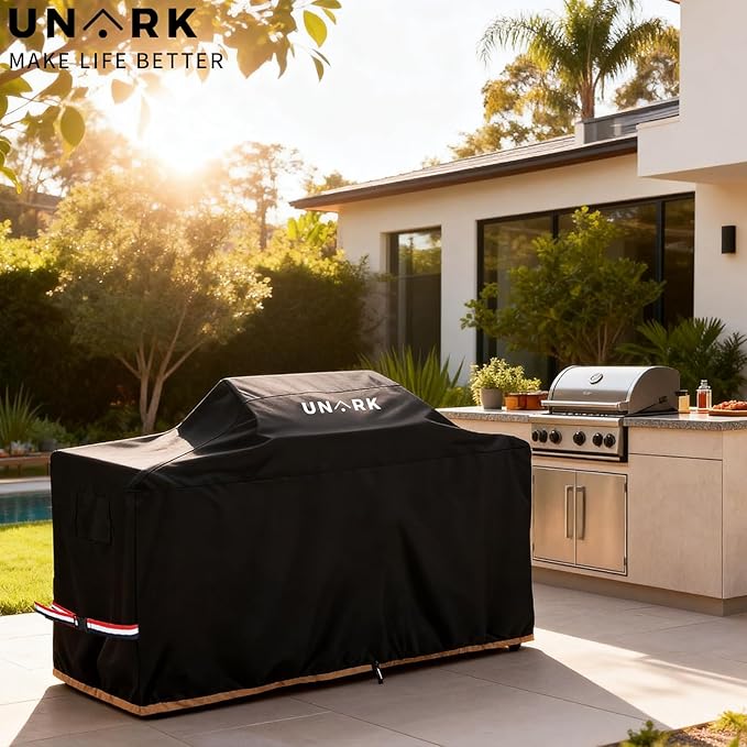 98 Inch Extra Large Grill Cover Kitchen Island Cover Large Island Grill Cover for Outdoor Grill Outdoor Kitchen Cover Heavy Duty Waterproof 98" L x 42" W x 48" H, Black