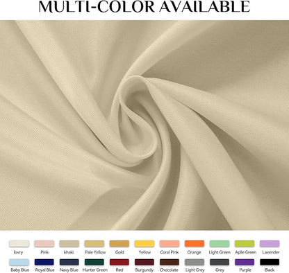 Softalker Rectangle Tablecloth, Waterproof Table Cloths Wrinkle Free Fabric Washable Polyester Table Cover for Dining Tables Party Outdoor Camping Parties Buffet - 60 x 102 inch, Khaki