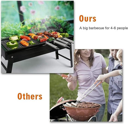 Barbecue Stove Portable Foldable Outdoor Grill Charcoal BBQ Grill Patio Camping Picnic Burner Portable Household