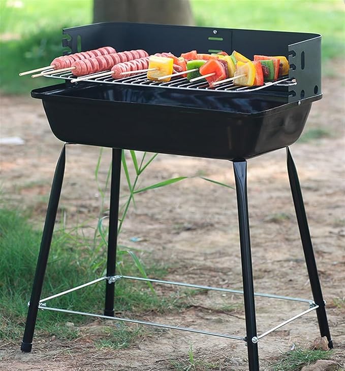 Barbecue Charcoal Grill Outdoor Portable Charcoal Grill Barbecue Grill Perfect For Camping Travel Garden Portable Charcoal Grill, 58*38*76.5cm