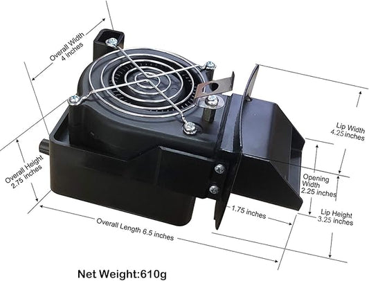 Grill Air Blower Fire Starter for XL Big Green Egg Accessories Grill Fan Shorten The Time of Ignite The Charcoal
